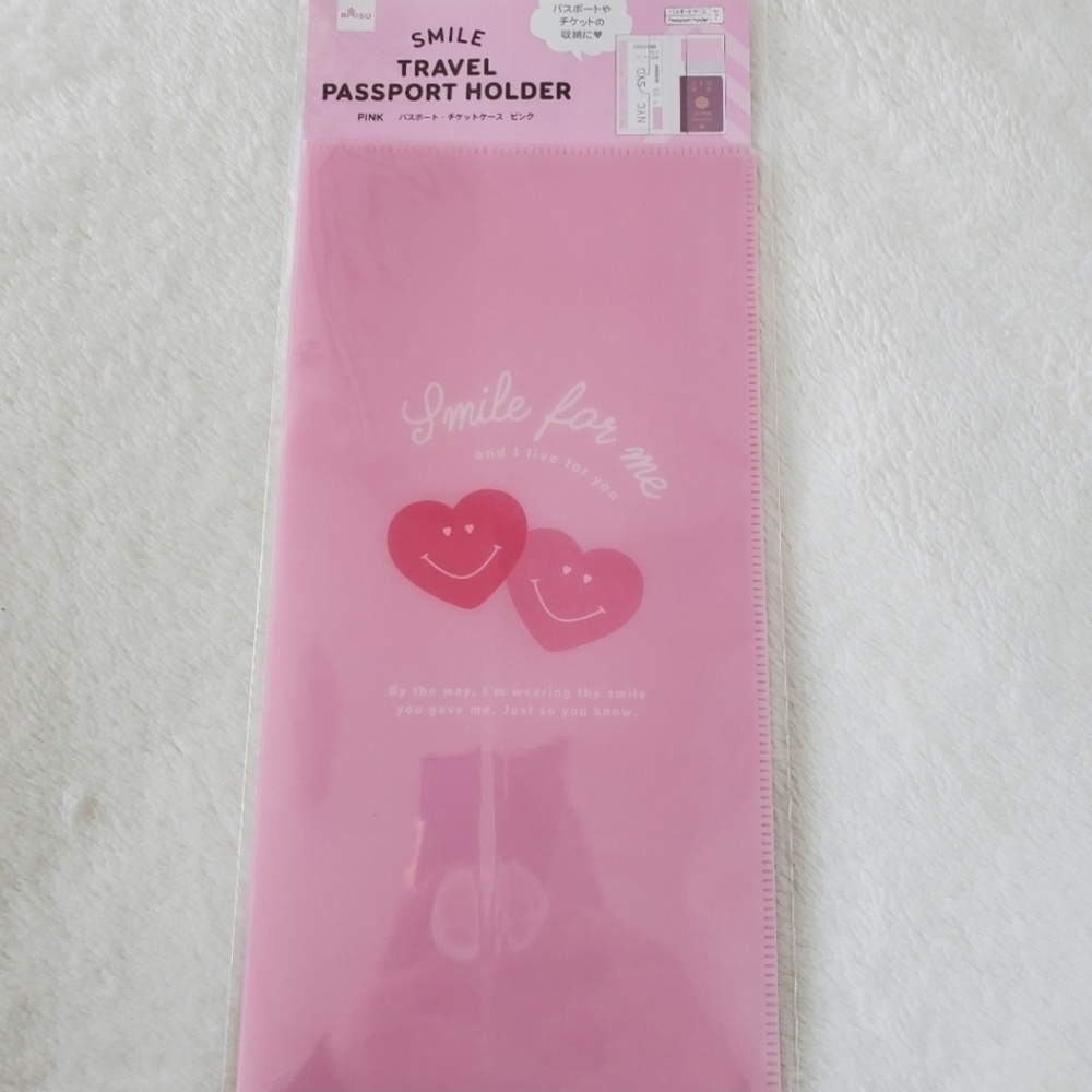 Pink Bifold Passport Holder